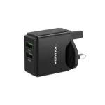 Vention Two-Port USB(A+C) Wall Charger (18W/20W) UK-Plug